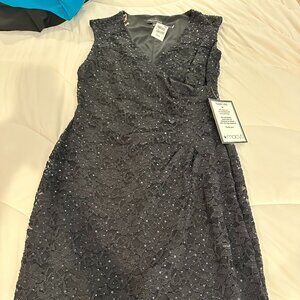Black sequin formal dress Size 14 NWT